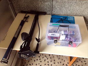 貸し出している自転車用の工具一式